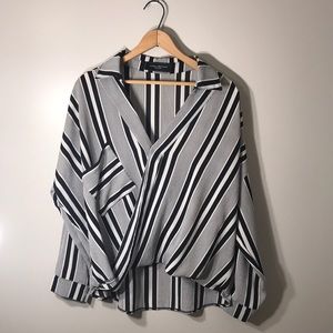 Akira Chicago Front Wrap Blouse